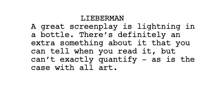 An example of dialogue format