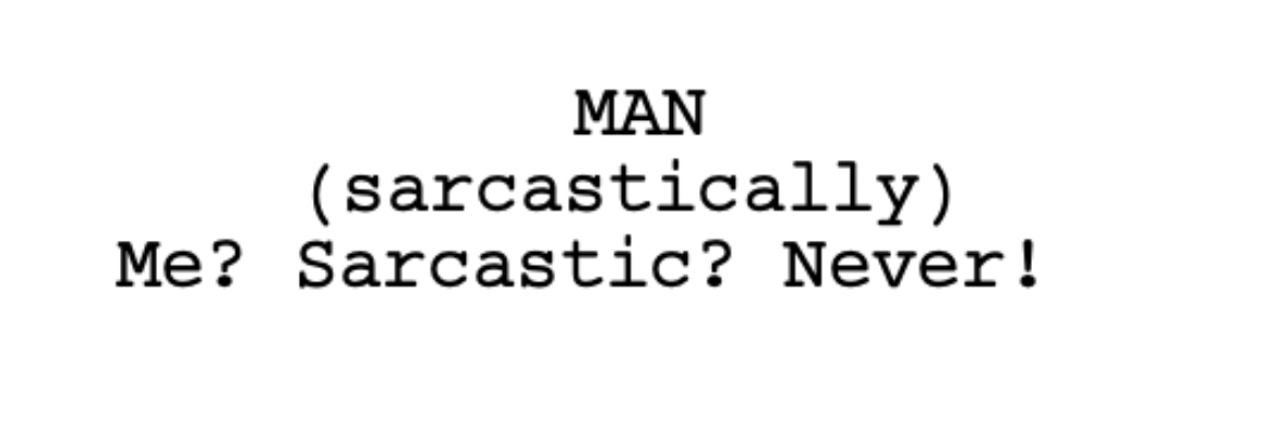 Example of parenthetical