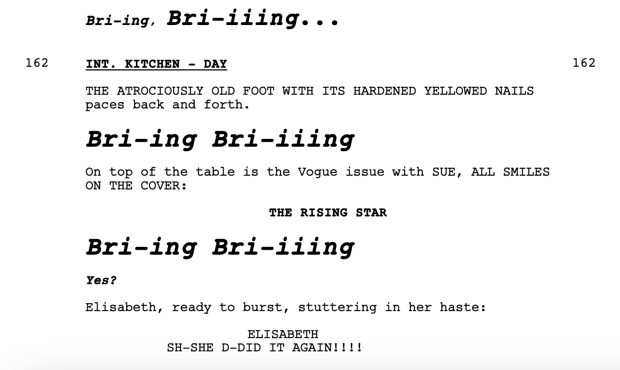 Scene from "The Substance"